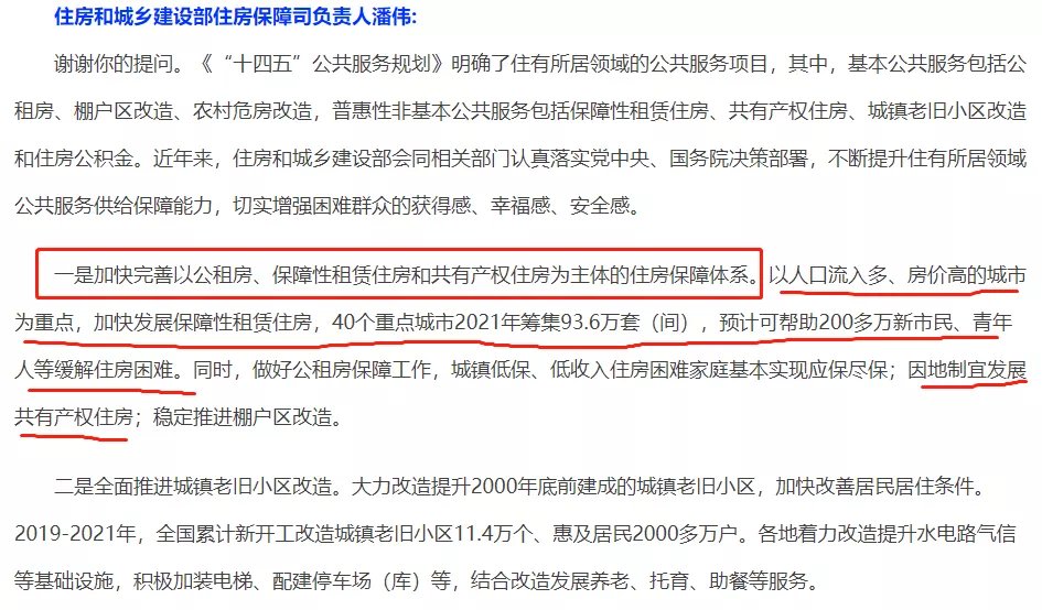 共产房|官方发话→共有产权房新年“第一变”来啦!