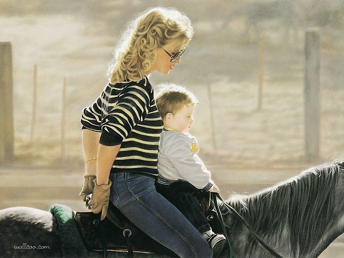 女画家$美国女画家莱斯利 触动心灵的动物绘画