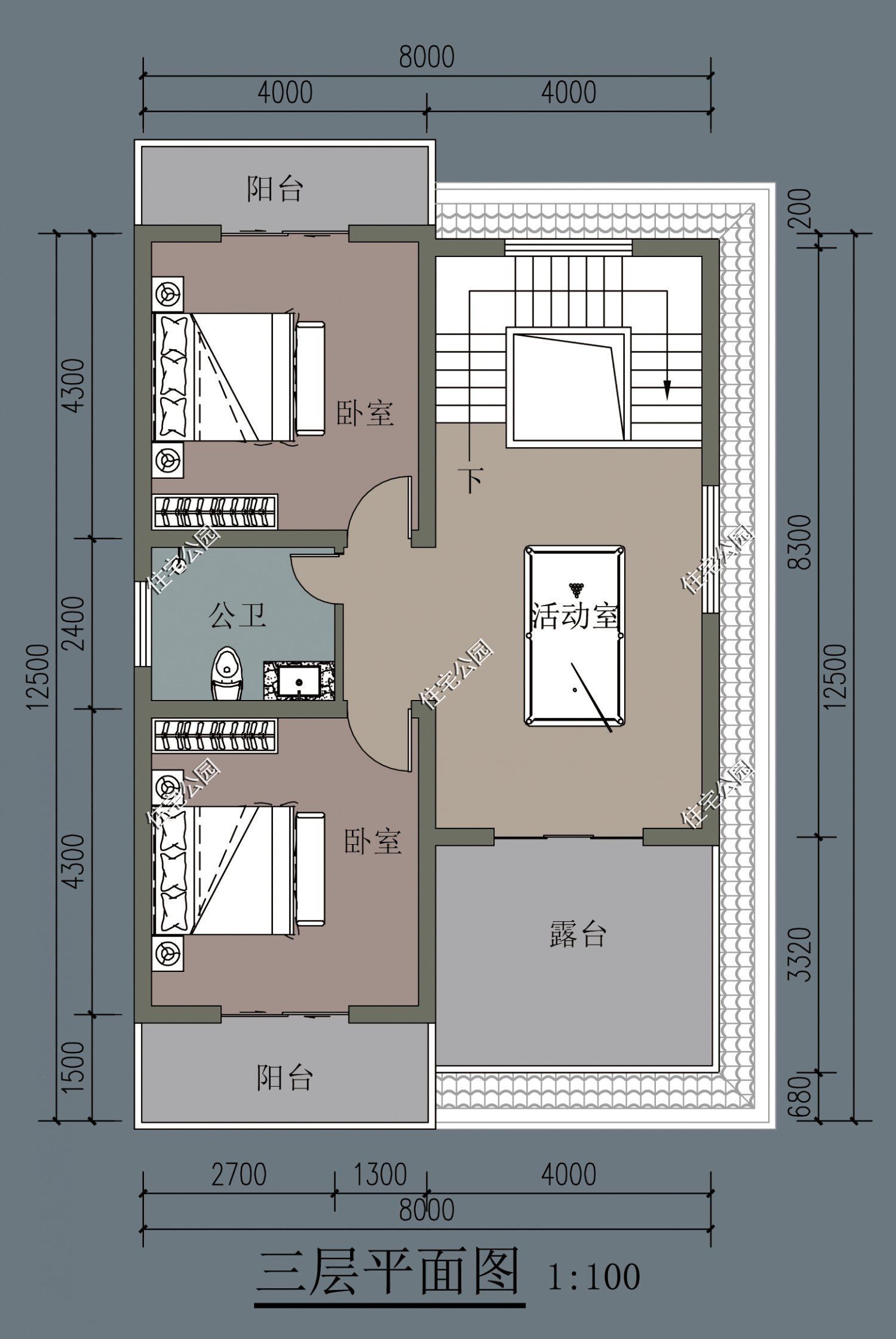 修建|精选10套三层户型图纸,占地面积均不足百平,尤其适合新农村修建