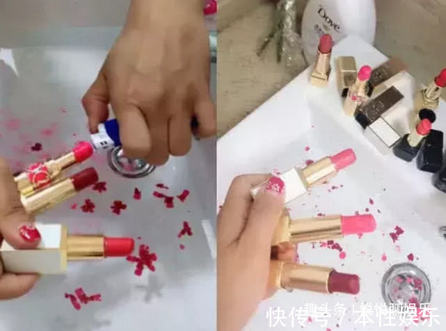 小姐姐 最近“烧口红”风很大,这波操作太秀儿了,贫民窟女孩一脸懵!