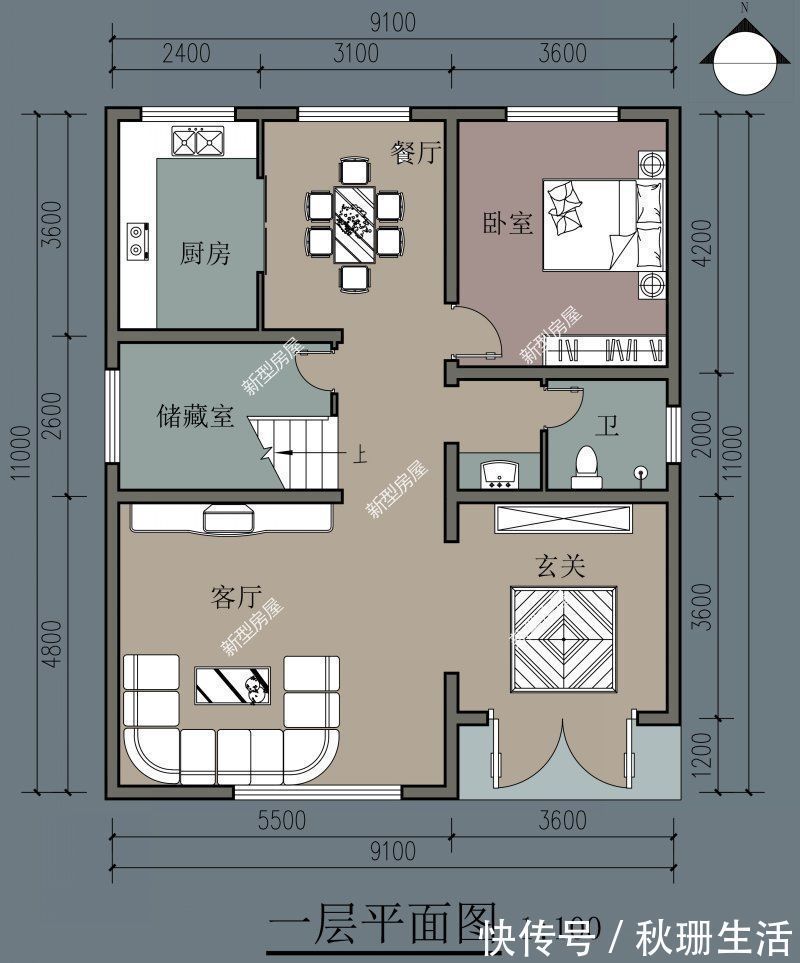 建筑|准备了20万回农村建房，这6套图纸，你们帮我看看哪套好