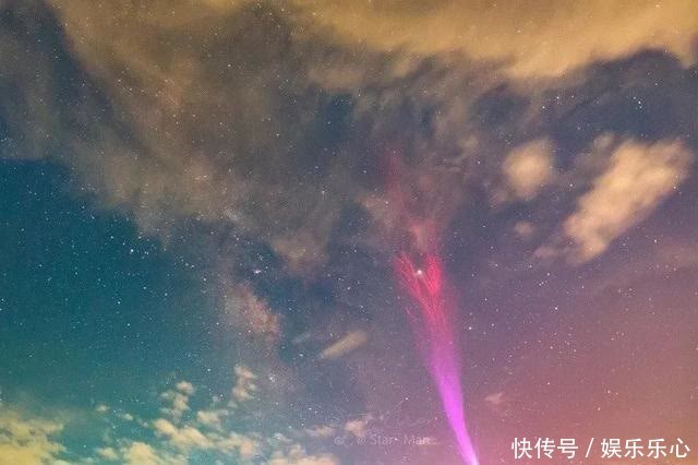 地球上空现锥状蓝光,仅空间站才能看到,数十公里厚空气被电击穿