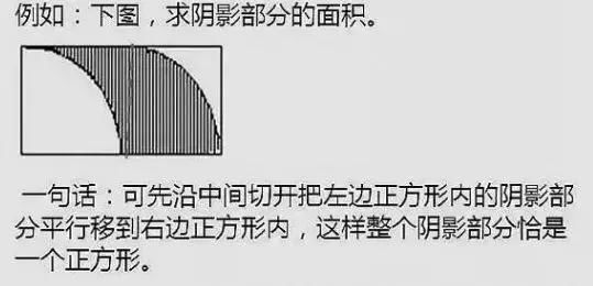 孩子|小学数学9种“求图形阴影面积”的方法，给孩子收藏