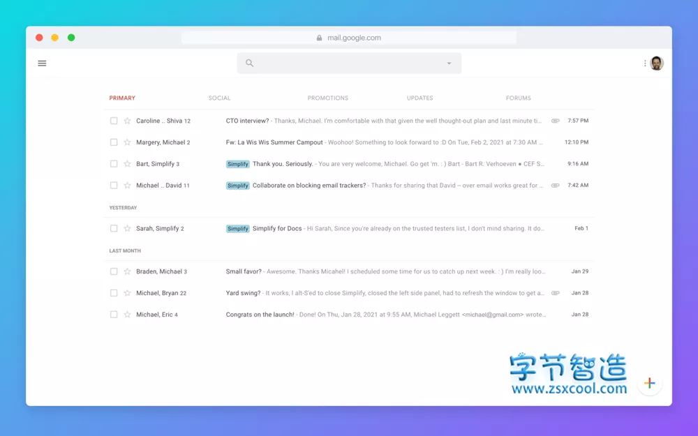 浏览器插件 Simplify Gmail 谷歌邮箱扩展程序 下载-劳模下载