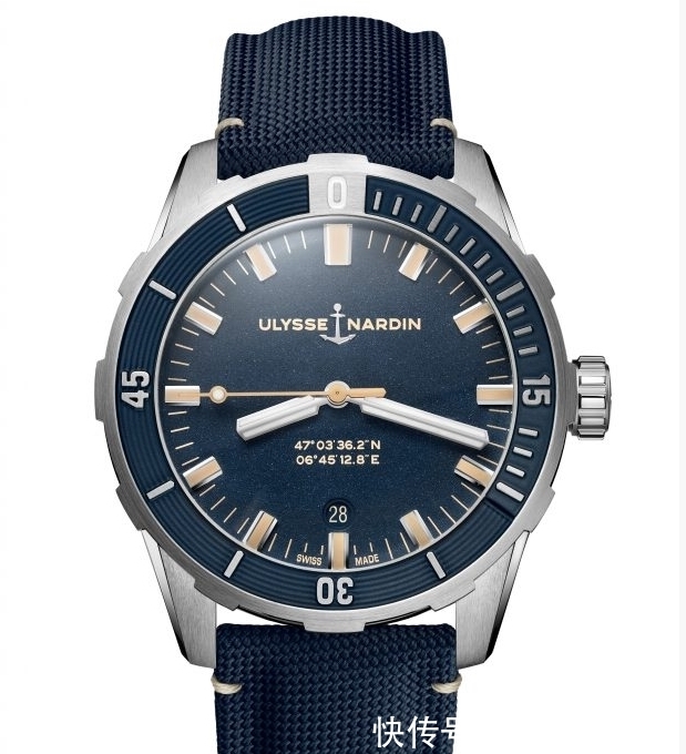 潜水表 雅典三缩潜水表,42mm大三针面盘,蓝色限量版闪闪发光!