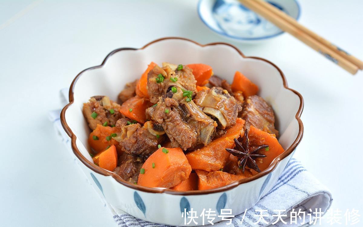 膳食纤维|在家制作排骨南瓜，好吃美味，营养又健康