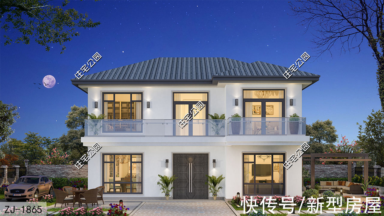 建筑面积|四套带堂屋的别墅推荐,最低30万就能建!来看看你喜欢哪套?