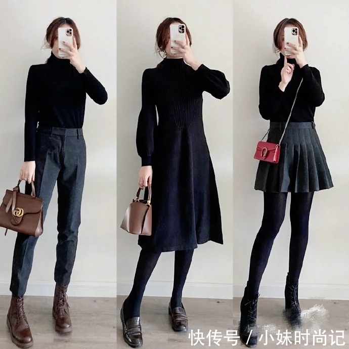 时尚又实用的冬季穿搭术,30+女人想要苗条优雅照着穿