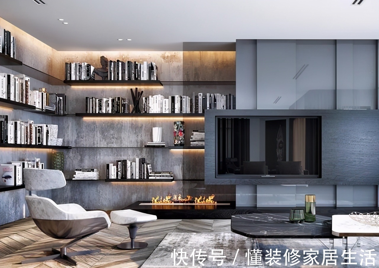 老三件儿|越来越多家庭客厅不再装电视了,现在流行这样装,时尚又大气