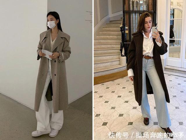 风格关键词|大衣别搭配阔腿裤了,教你14套“显瘦穿搭”,照着穿时髦又高级