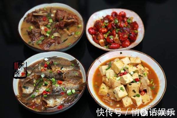 公公来吃饭,我准备4道下酒菜,公公开心的直乐:来1斤白酒