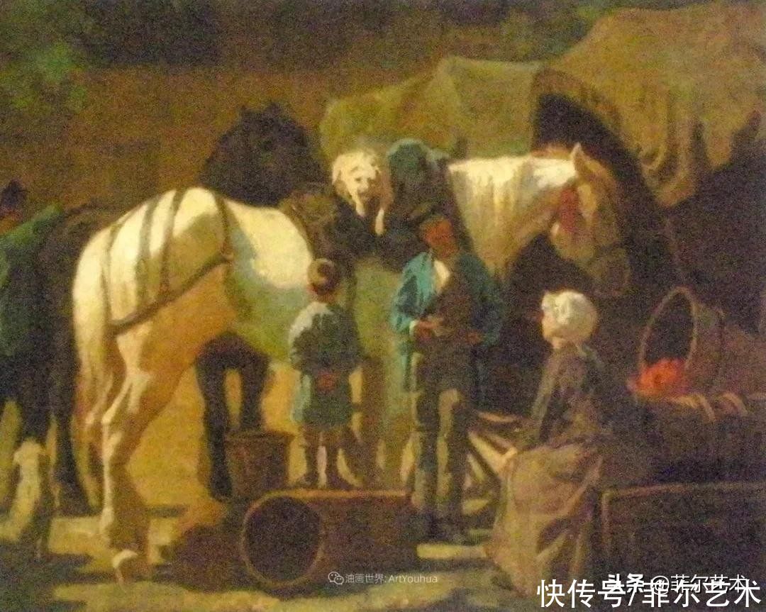 人物|空灵的天使，精美绝伦~雅培·翰德逊·泰勒女性人物油画作品欣赏