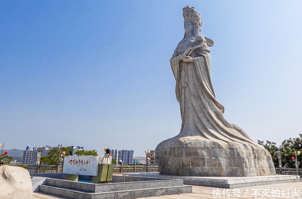 凤山|全球最大的妈祖石像，重达1000吨，已成汕尾标志建筑