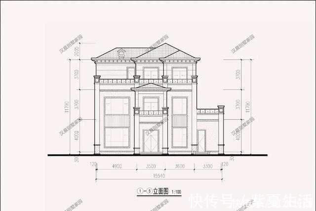 自建房|145平带独立厨房，新农村新中式三层自建房带车库这样设计