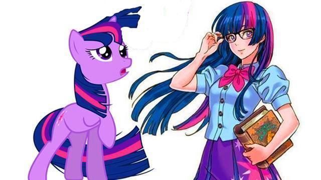 余晖烁烁|小马宝莉彩虹小马变身美少女,正派和反派全都乖巧美丽又可爱