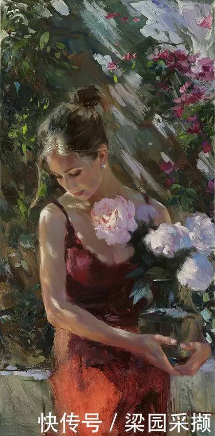 光影|油画里,光影中的美女,一美千年!