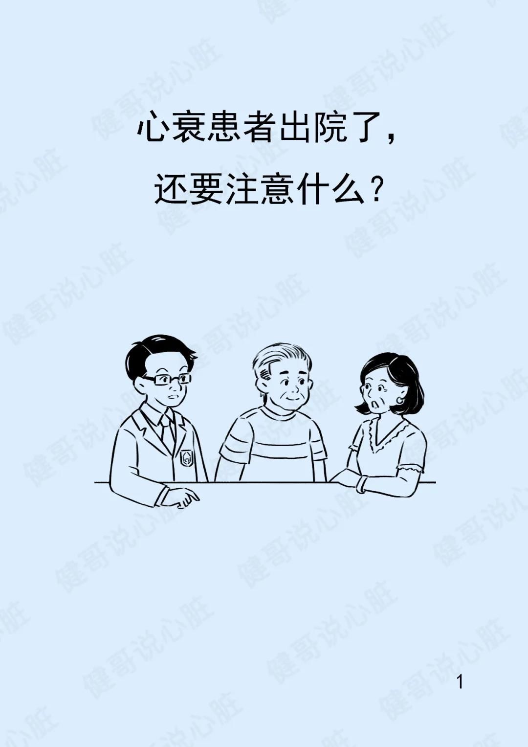 注意|【健哥说心脏】心衰患者出院了,还要注意什么?