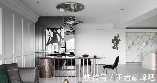 简美风|145㎡简美风，石膏线条与原木搭配的简约时尚！