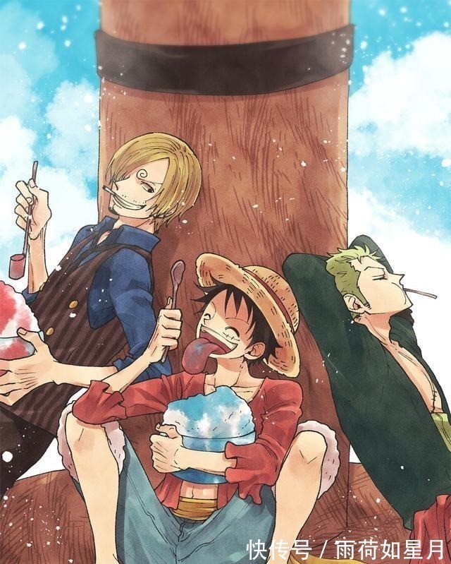 路飞|海贼王草帽团三大主力壁纸分享,三人版巨型大皇帝也有灵魂