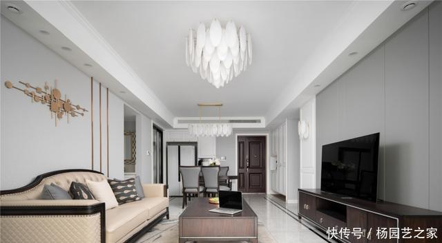 人工吊顶|125平米的房子装修只花了11万,美式风格让人眼前一亮