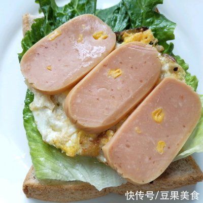 生菜叶|#丘比三明治#火腿鸡蛋三明治