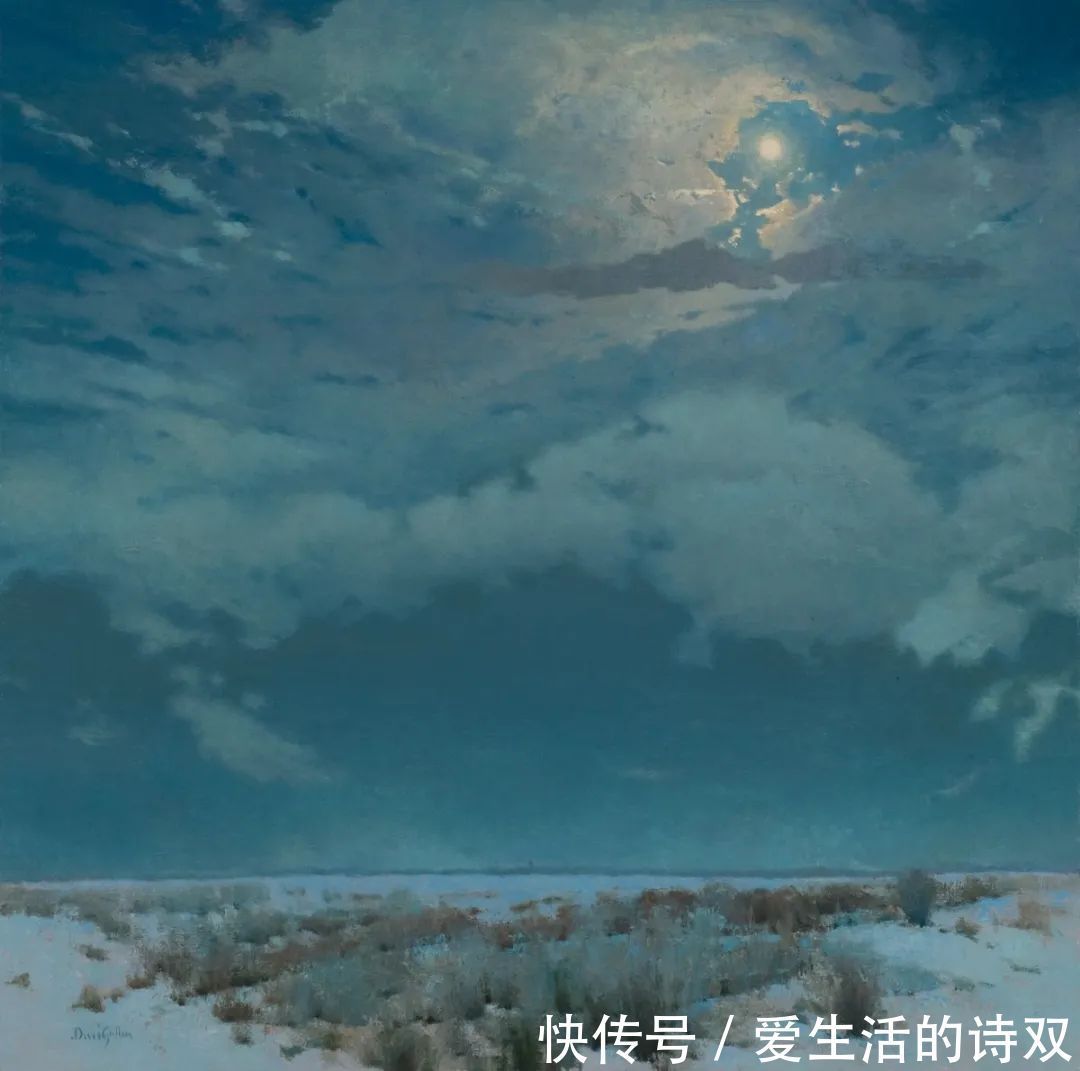 卢伯克$大卫·格里芬的风景油画高清图,放大看,更迷人
