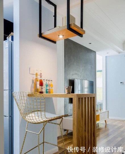 案例|以后买了房，家里也要装个吧台，只占1平米的空间，实用又有情调