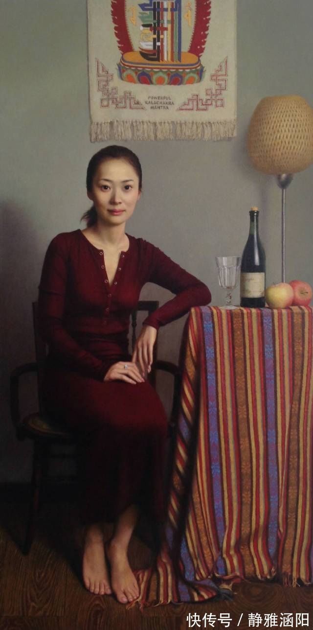 人体!油画协会主席杨飞云弟子岳小清人体油画中的青春期女孩