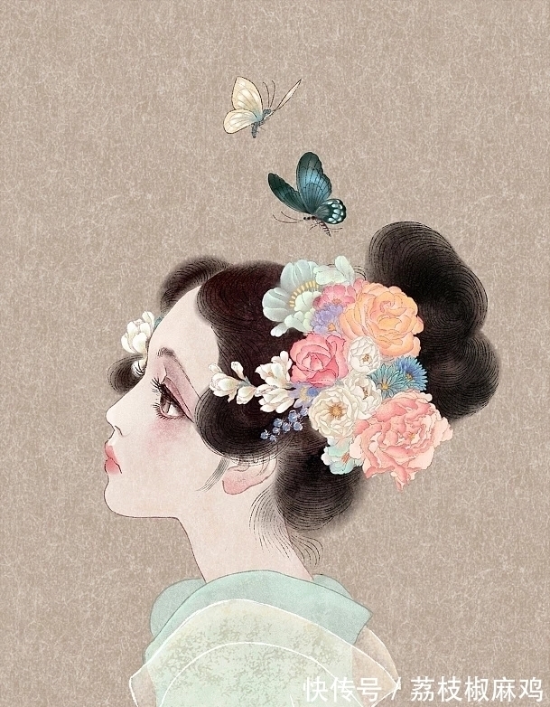 绘画#清华大学才女尧立,她笔下的插画,美到让人窒息