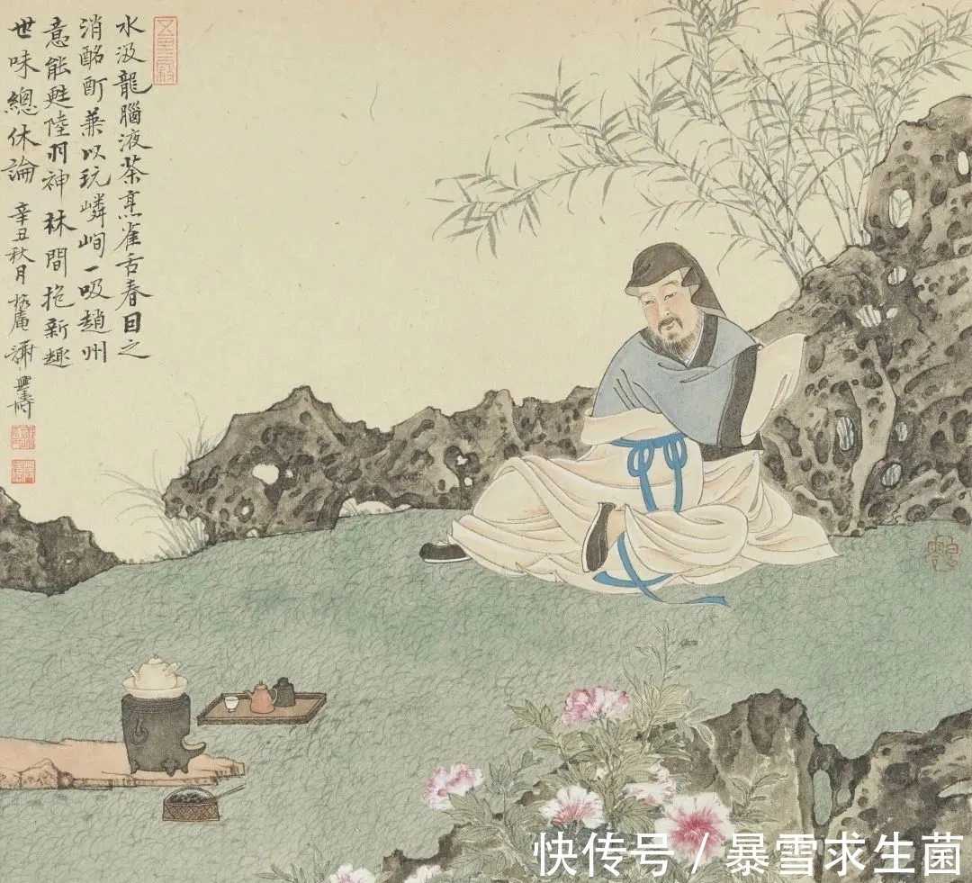 文人雅士&国画家|谢兴涛是个典型的文人雅士,终日品茗饮茶,画里也是茶!