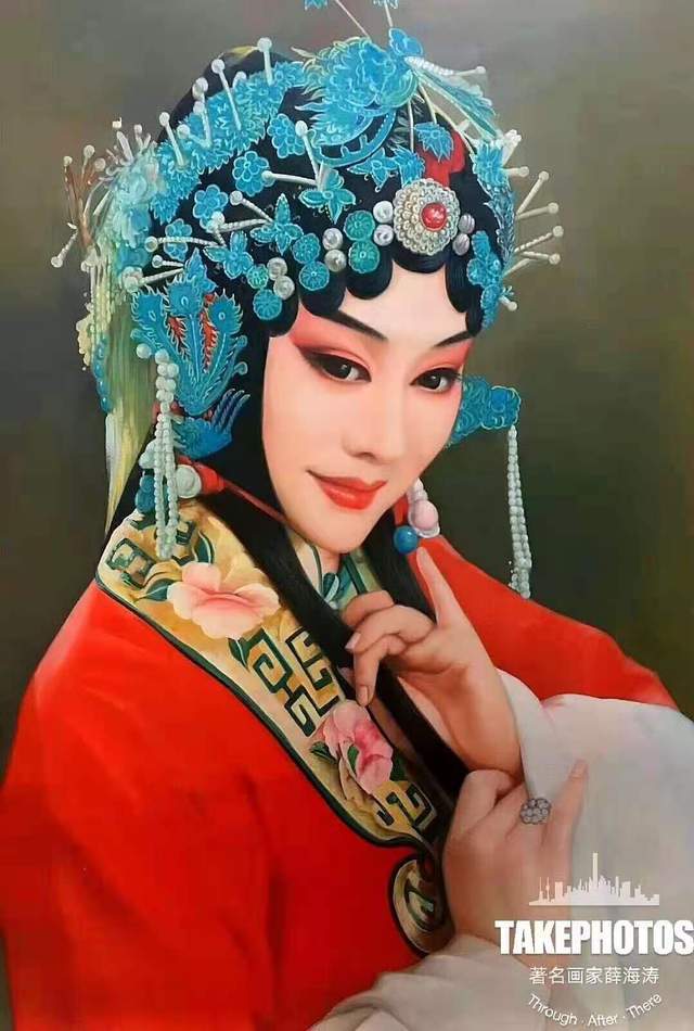 薛海涛先生|京剧油画,美到心底。国粹京剧超写实油画第一人薛海涛作品欣赏