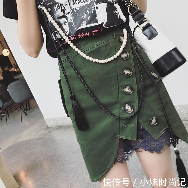 韩版|不规则半身裙,个性与妩媚的碰撞