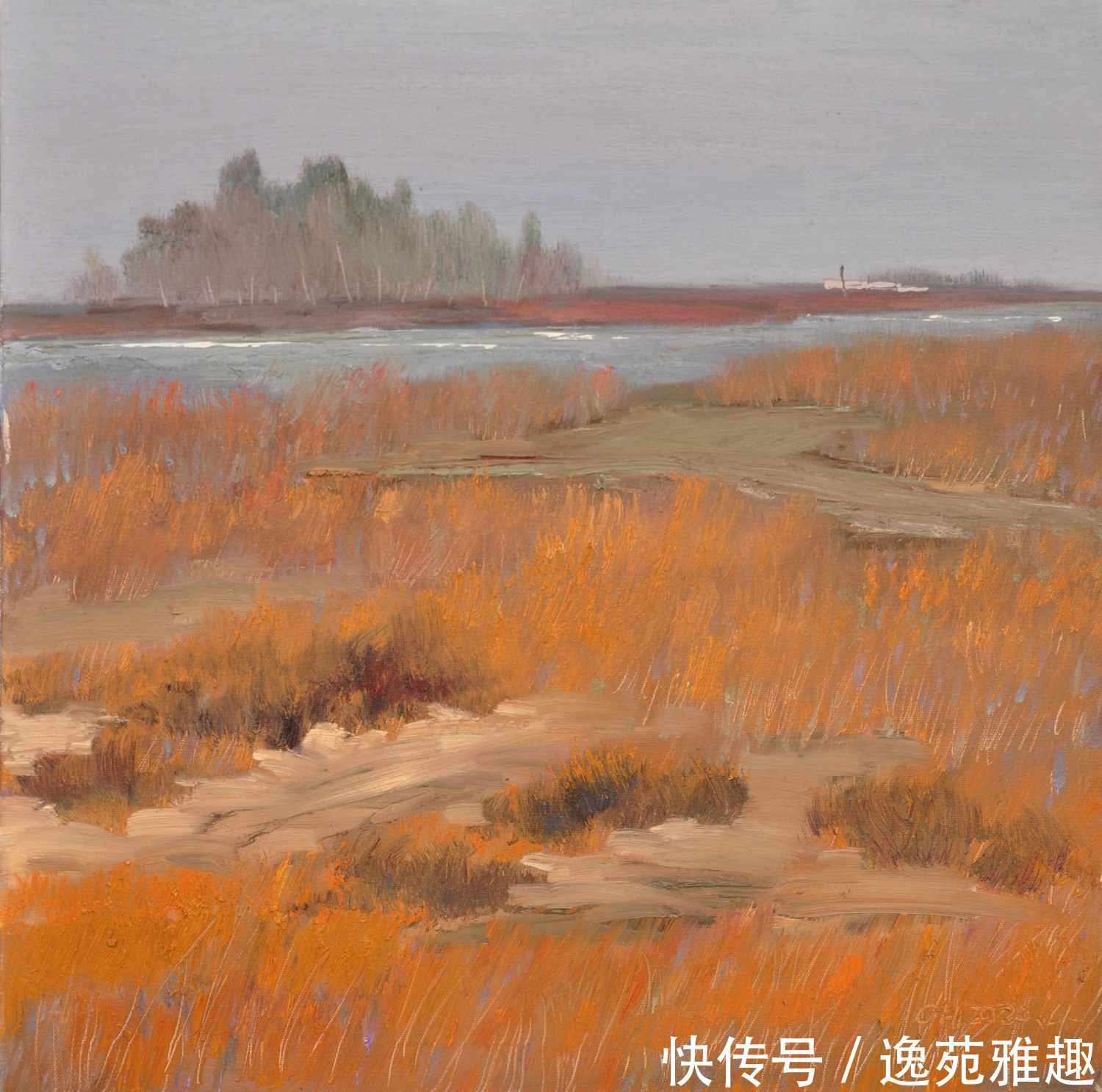 x60$「作品欣赏」心中有旷野,所画皆美景,油画艺术家殷国海作品欣赏