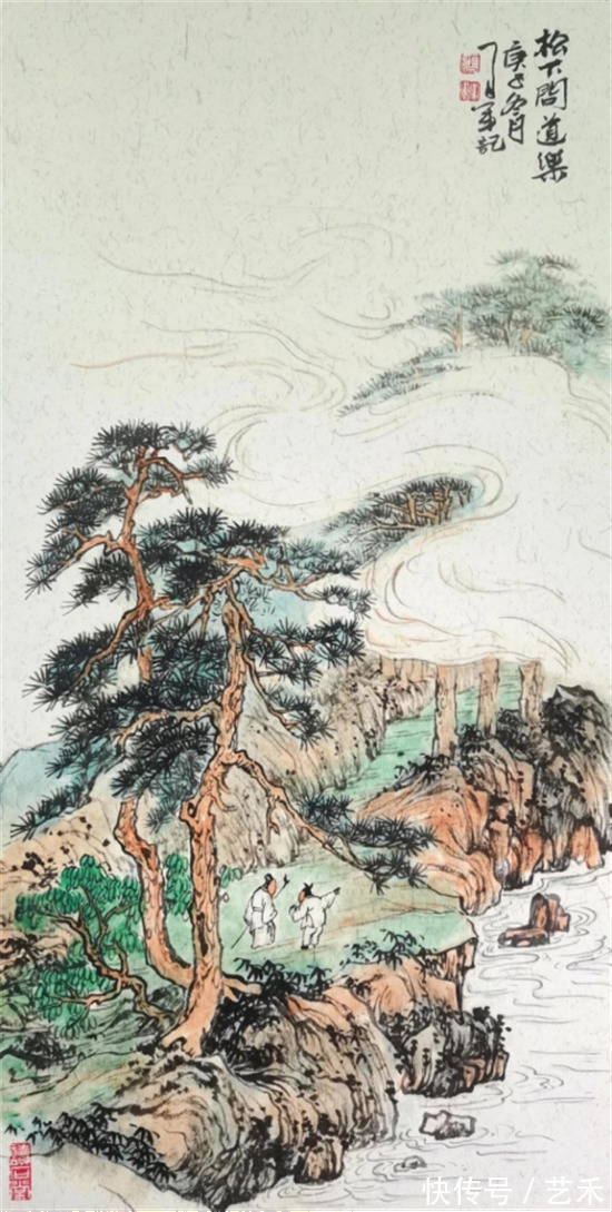 娄师白#古风新韵?意境深远——著名画家张卫军山水画作品赏析