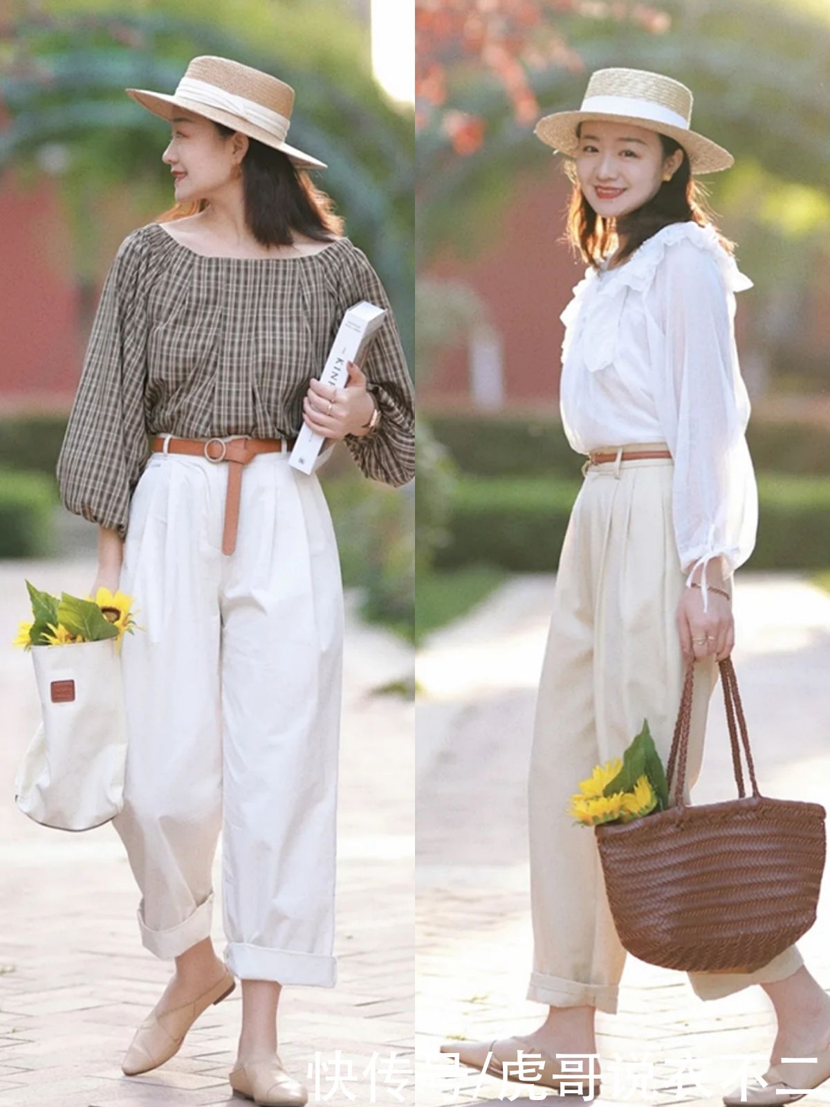 尖头|阔腿裤不流行搭高跟鞋，配这4种平底鞋更舒适高级，优雅女人都爱