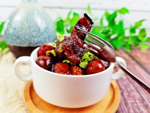 年夜饭“硬菜”-不加1滴水的红烧肉，入口