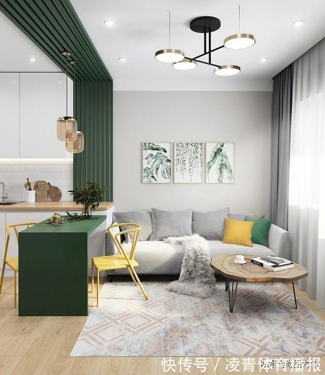 墙面|56岁阿姨的独居生活:住24㎡公寓,室内配色让人赏心悦目