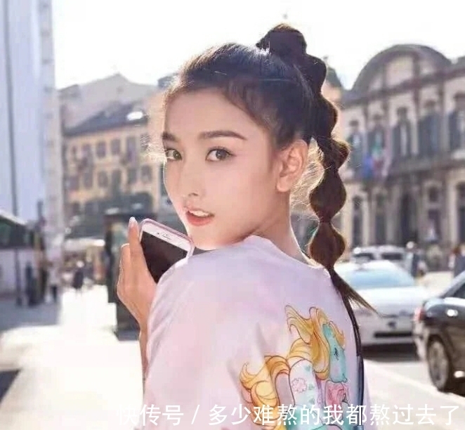 马尾|根据脸型选择发型,高丸子头利落显精神,这一款发型很是优雅温柔