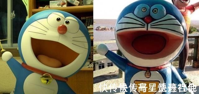 太丑|妈耶!这些动漫雕像也太丑了吧,静香长得竟然和胖虎一样