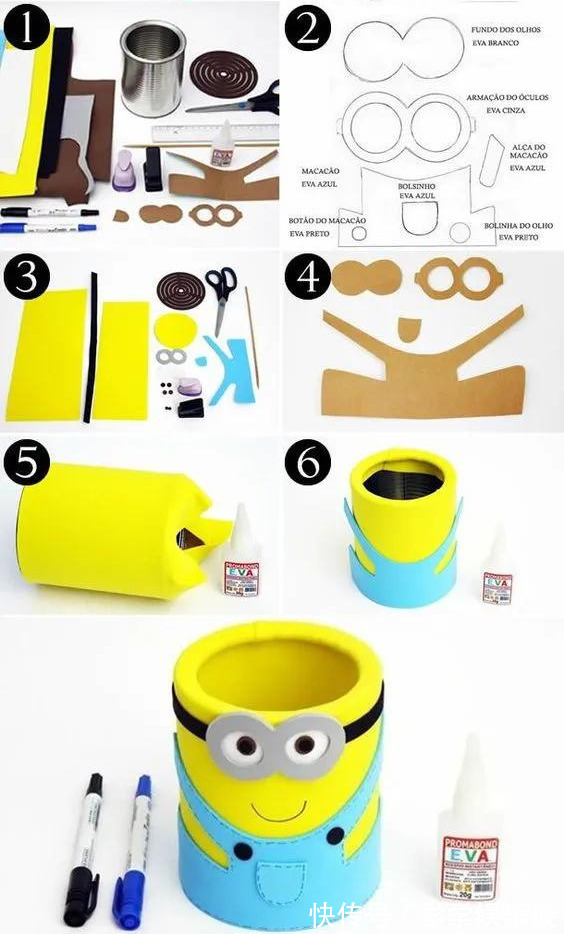 笔筒|奶粉罐、铁管能做些什么环保实用的变废为宝手工合集,附教程