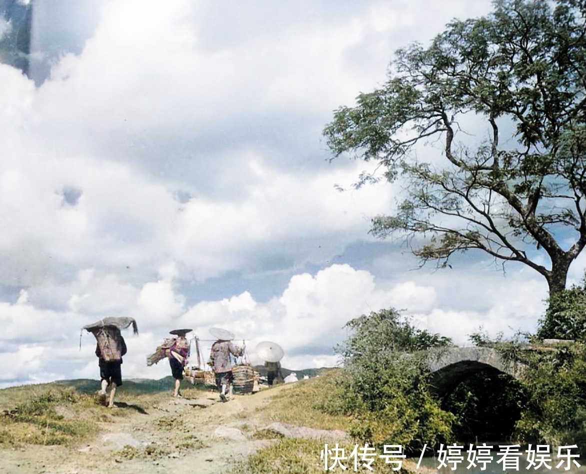 老照片|老照片：1944年的昆明寻甸羊街附近，如诗如画古乡村风情