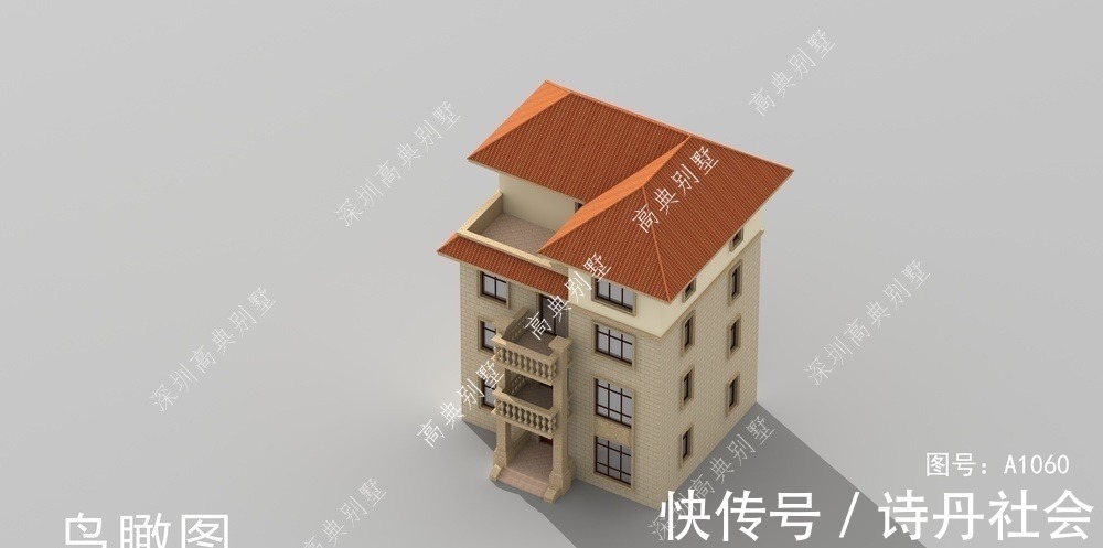 这款四层欧式别墅，外观时尚简约，百看不厌。