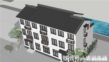 露台|推荐5款三层别墅设计图纸,最适合农村建的房子