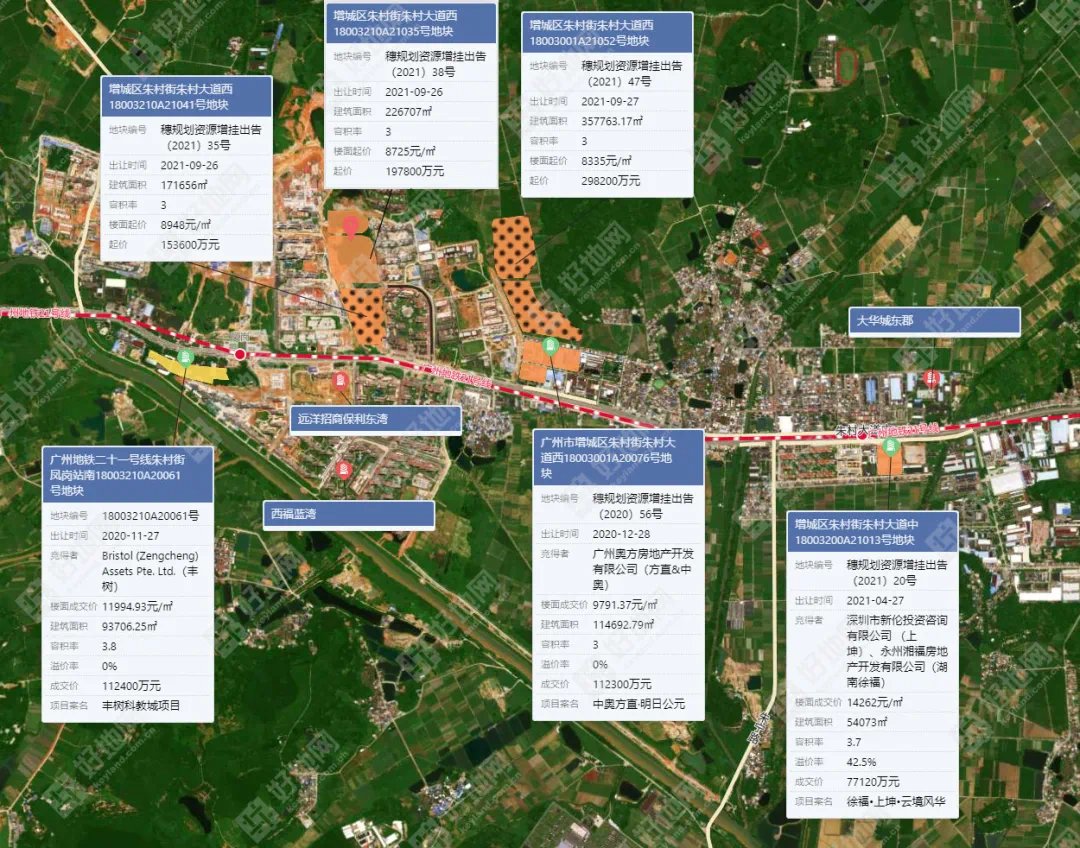 楼面价9006元/㎡!中建一局拿下增城朱村一宅地|快讯| 增城