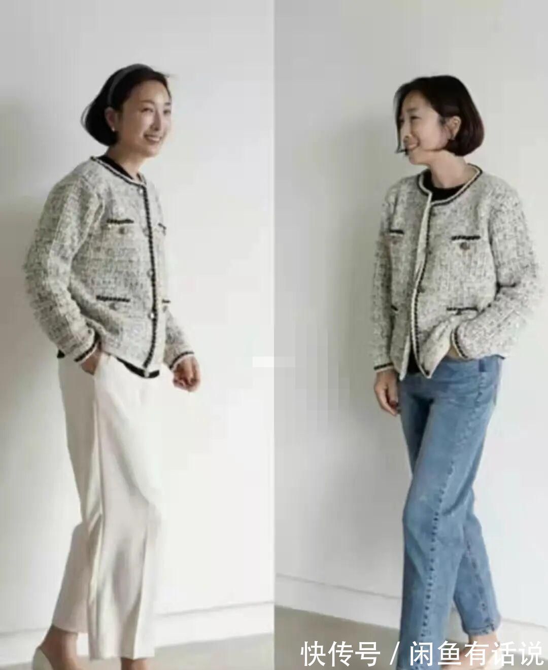 韩国|中年阿姨别穿太艳,学50岁韩国博主穿“素色”更耐看,优雅又高级