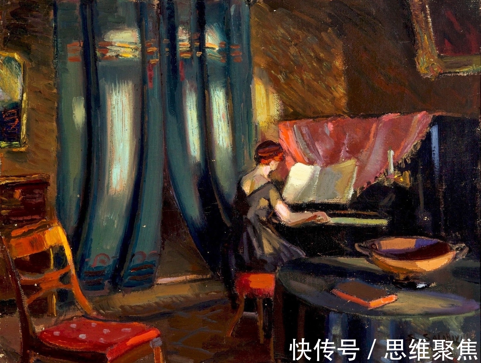 桑特里#笔意未尽的挥洒,印象派画家桑特里的绘画作品