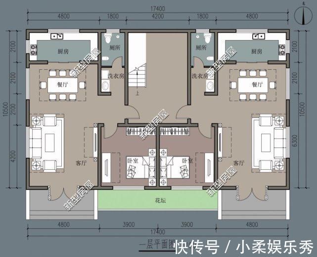 起居室|准备了25万回农村盖别墅，这6套图纸，大家看看哪套好