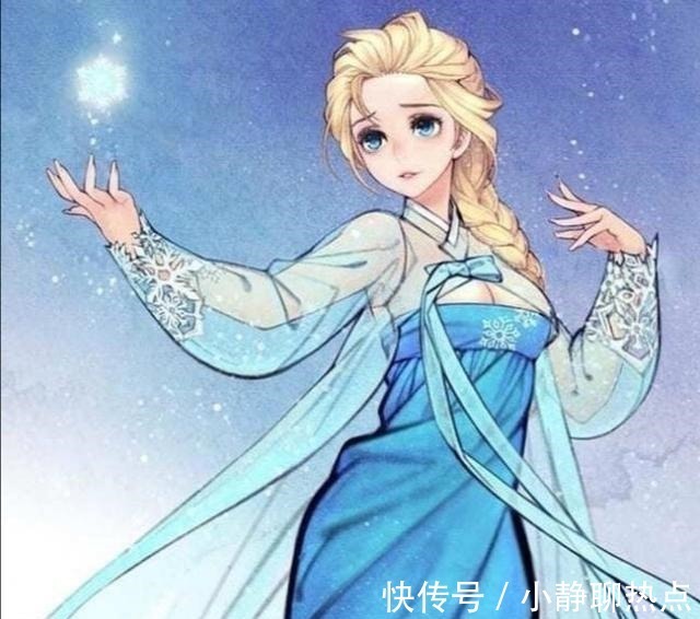 迪士尼|韩服版的迪士尼公主，白雪很优雅，仙蒂仙气十足