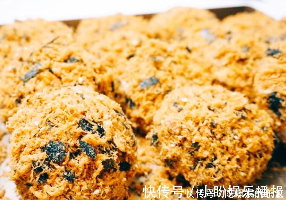 白砂糖|自己做的肉松小贝，满满的肉松，实惠又好吃