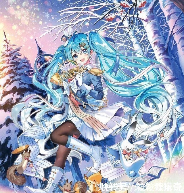 初音未来|雪初音遇上冰六尾,这波初音未来和宝可梦的联动太萌了
